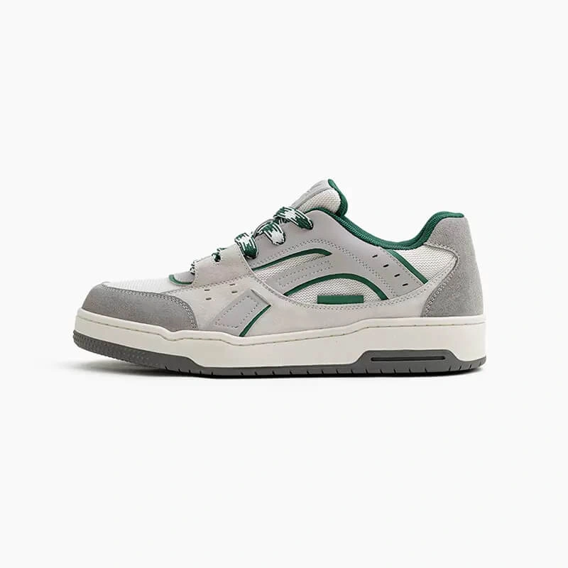 Zapatillas Skate Retro Grises 90s: ¡Gravel Vibes! Diseño Vintage, Comodidad Perfecta, Estilo Único.